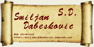 Smiljan Dabesković vizit kartica